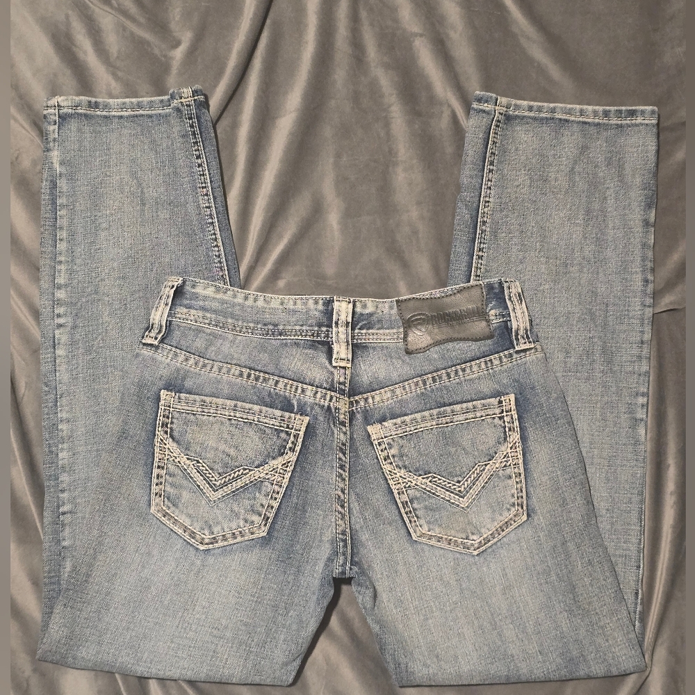 Rock & Roll Denim Pistol Stackable Boot Jeans 30Wx32L